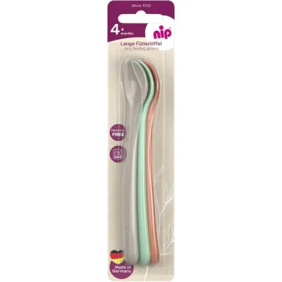 NIP SPOON 3KS Sada lžiček, světle zelená, velikost UNI