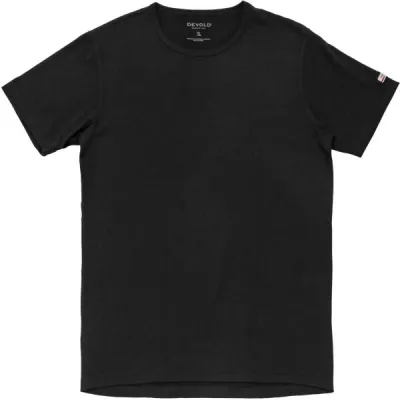 Devold BREEZE PLUS MERINO 200 Pánské merino tričko, černá, velikost S