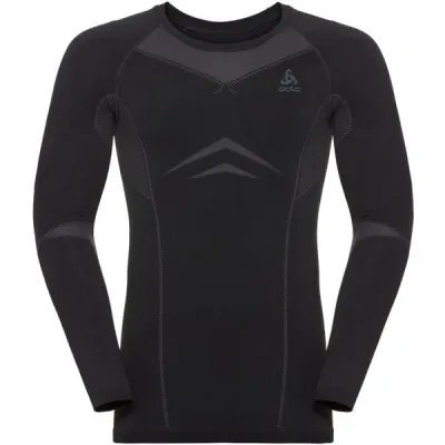 Odlo SUW MEN'S TOP L/S CREW NECK PERFORMANCE EVOLUTION WARM Pánské triko, černá, velikost XL