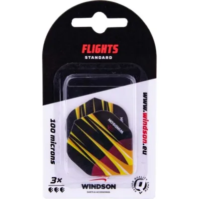 Windson BITE Set tří letek k šipkám, černá, velikost UNI