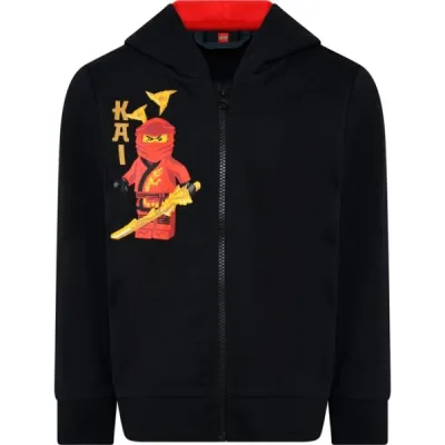 LEGO&reg; kidswear LWSTORM 719 Chlapecká mikina, černá, velikost 128