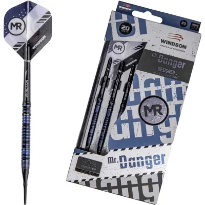 Windson MR. DANGER 20 G Set wolframových šipek soft, černá, velikost UNI
