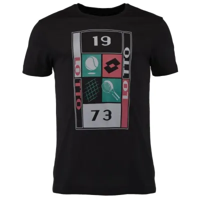 Lotto SUPRA VII TEE Pánské tričko, černá, velikost S