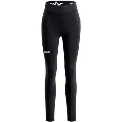 Swix PACE HIGH WAIST W Dámské běžecké legíny, černá, velikost XL