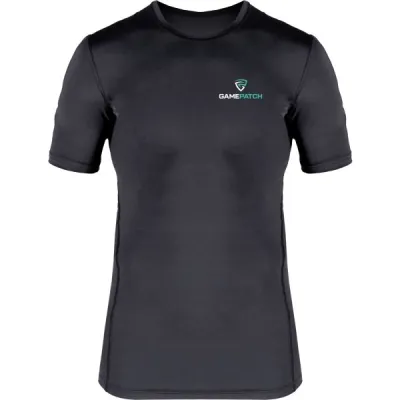 GAMEPATCH COMPRESSION SHIRT Kompresní unisex triko, černá, velikost XS