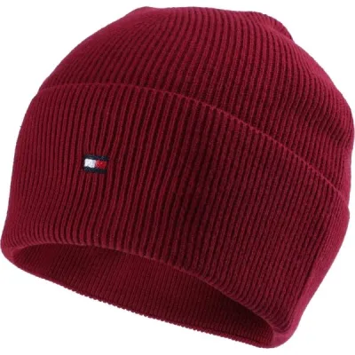 Tommy Hilfiger ESSENTIAL FLAG Dámská zimní čepice, červená, velikost UNI