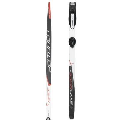 Peltonen SET SKIN RACE CL X-STIFF + CLASIC AUTO Běžecké lyže na klasiku se stoupacími pásy, černá, velikost 174