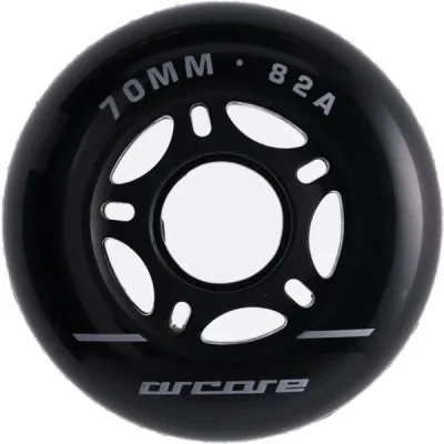 Arcore INLINE WHEELS 4PACK 70-82A Inline kolečka, černá, velikost UNI