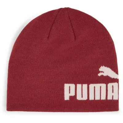 Puma ESSENTIALS CUFFLESS BEANIE Zimní čepice, červená, velikost ADULT