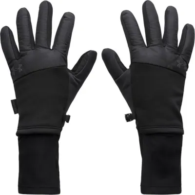 Under Armour STORM FLEECE RUN GLOVES Pánské rukavice, černá, velikost S