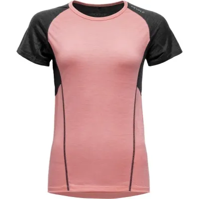 Devold RUNNING MERINO 130 Dámské triko, růžová, velikost XL