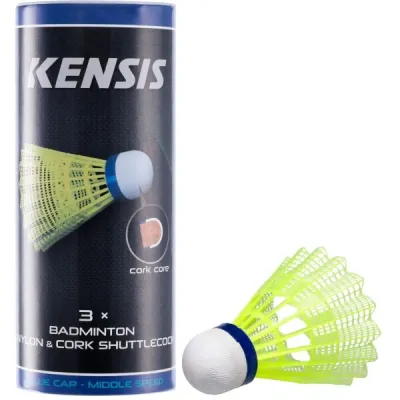 Kensis NSC 3 MEDIUM Badmintonové míčky, žlutá, velikost UNI