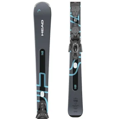 Head SHAPE E-V8 SW + PR 11 GW Sjezdové lyže, tmavě šedá, velikost 177