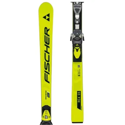 Fischer RC4 WORLDCUP GS JR. 24/25 + Z11 Sjezdové lyže, žlutá, velikost 153