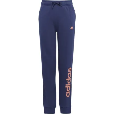 adidas LINEAR PANTS Dívčí tepláky, tmavě modrá, velikost 128