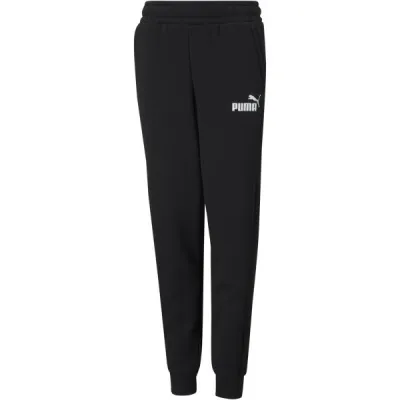 Puma ESSENTIALS LOGO PANTS Dětské tepláky, černá, velikost 140