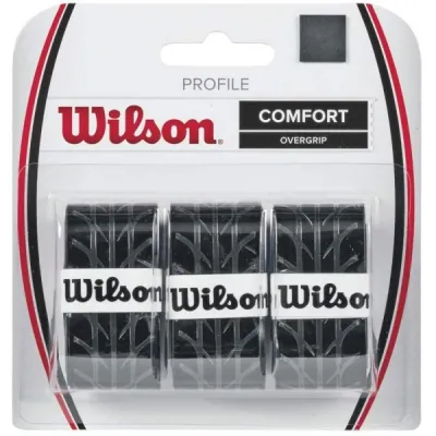 Wilson PROFILE OVERGRIP Tenisová omotávka, černá, velikost UNI