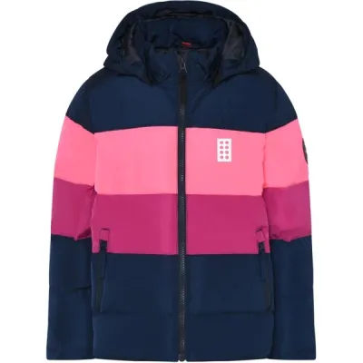 LEGO&reg; kidswear LWJIPE 705 Dívčí zimní bunda, růžová, velikost 110