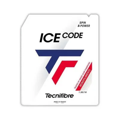 TECNIFIBRE ICE CODE 1.20 MM Tenisový výplet, bílá, velikost UNI