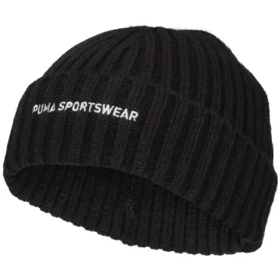 Puma SPORTWEAR FISHERMAN Zimní čepice, černá, velikost UNI