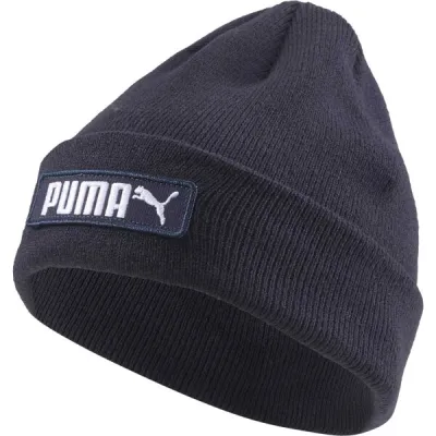 Puma CLASSIC CUFF BEANIE Pánská pletená čepice, tmavě modrá, velikost UNI