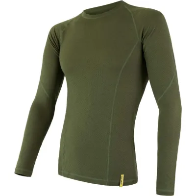 Sensor MERINO DF Pánské funkční triko, khaki, velikost XXL
