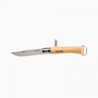 Opinel N°10 nůž s vývrtkou a otvírákem lahví buk Zavírací nůž