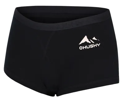 Husky Meties L XXL, black Merino termoprádlo Kalhotky