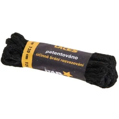 PROMA STAR LACES 180 CM Tkaničky, černá, velikost 180