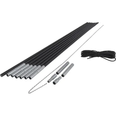 Crossroad TENT POLES 8,5MM Sada na opravu stanových tyčí, černá, velikost UNI