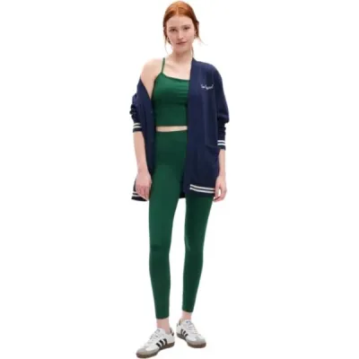 GAP POWER FULL Dámské legíny, tmavě zelená, velikost XL