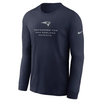 Pánské tričko New England Patriots NFL 2026 Sideline Bold Arch Dri-Fit Long Sleeve T-Shirt Velikost: S
