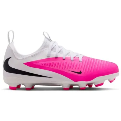 Nike JR PHANTOM 6 LOW ACADEMY FG/MG Dětské kopačky, bílá, velikost 33.5