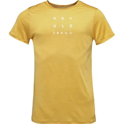 Devold ACTIVE "1853" TEE Pánské triko, žlutá, velikost S