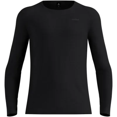 Odlo MERINO FUNDAMENTALS BL TOP CREW NECK L/S Pánské funkční triko, černá, velikost XXL