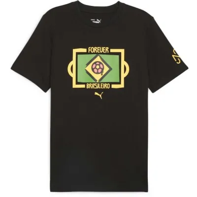 Puma NEYMAR JR TEE Pánské sportovní triko, černá, velikost M