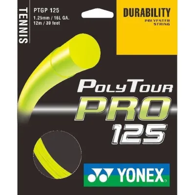 Yonex POLY TOUR PRO 125 Tenisový výplet, žlutá, velikost UNI