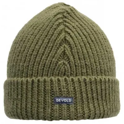 Devold WOOL BEANIE Čepice, zelená, velikost 58