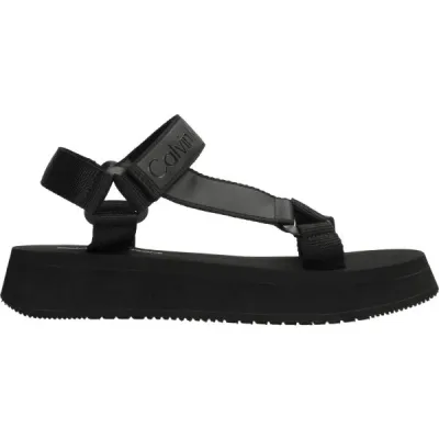 Calvin Klein SANDAL VELCRO WEBBING Dámské sandály, černá, velikost 40