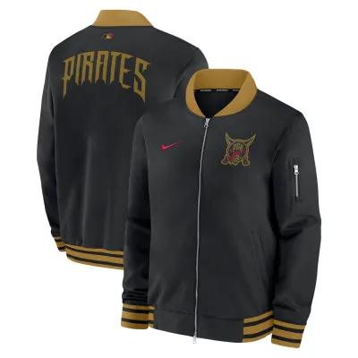 Pánská bunda Pittsburgh Pirates MLB City Connect 2026 Authentic Dugout Bomber Velikost: S