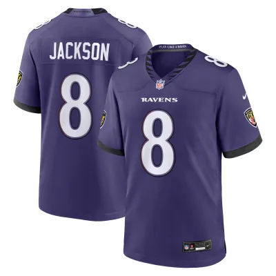 Pánský dres Baltimore Ravens NFL Lamar Jackson #8 2026 Game Team Velikost: M