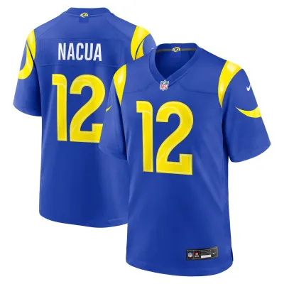 Pánský dres Los Angeles Rams NFL Puka Nacua #12 2026 Game Velikost: S