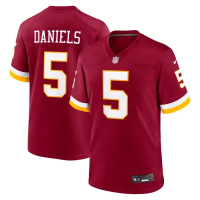 Pánský dres Washington Commanders NFL Jayden Daniels #5 2026 Game Velikost: S