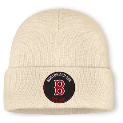 Pánská zimní čepice Boston Red Sox MLB Cooperstown Beanie Natural