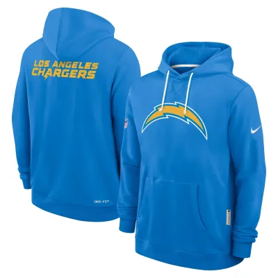 Pánská mikina Los Angeles Chargers NFL 2025 Sideline Standard Issue Hoodie Velikost: S