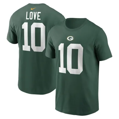 Pánské tričko Green Bay Packers NFL Jordan Love #10 Player T-Shirt Velikost: S