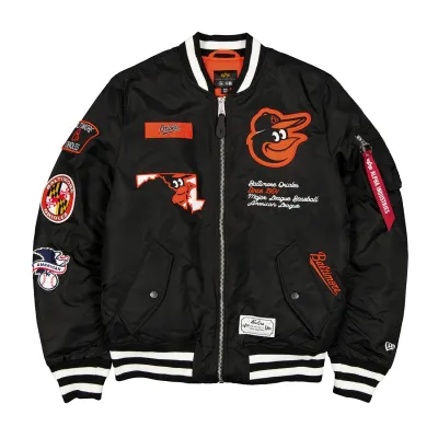 Pánská bunda Baltimore Orioles MLB Alpha Industries MA-1 Bomberjacke Velikost: S