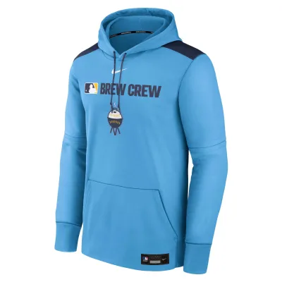 Pánská mikina Milwaukee Brewers MLB 2025 City Connect Authentic Therma Hoodie Velikost: S