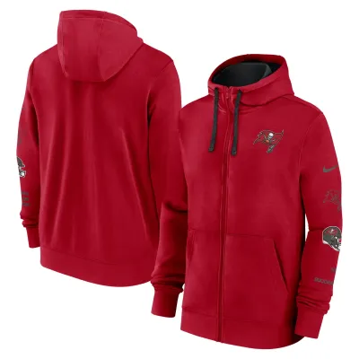 Pánská mikina Tampa Bay Buccaneers NFL Full-Zip Club Fleece Hoodie - Červená Velikost: S