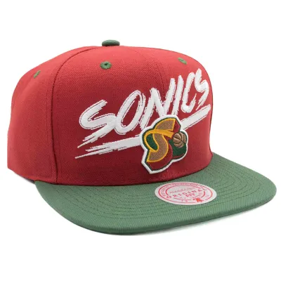 Pánská kšiltovka Seattle SuperSonics NBA Transcript Snapback
